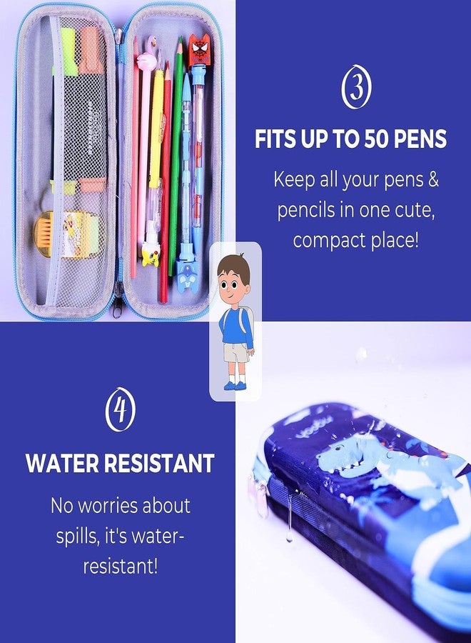 JUGTE Pencil Case 3D Cover Pencil Pouch Bag Compass School Pouch Organizer for Students Kids Premium Stylish Pen Holder Pouch Stationery Box for Boys and Gifts for Kids (Pencil Case Space) - Image 3